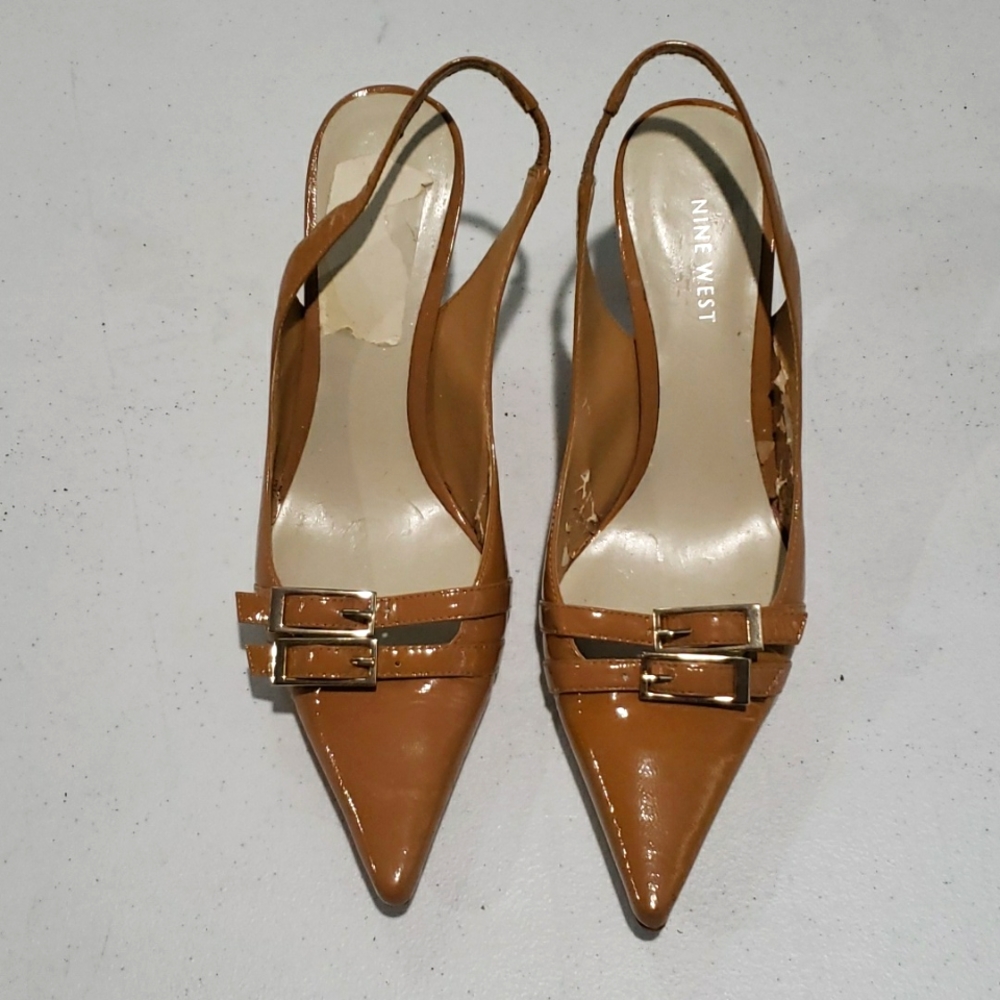 Nine West Cream Pointy Heels